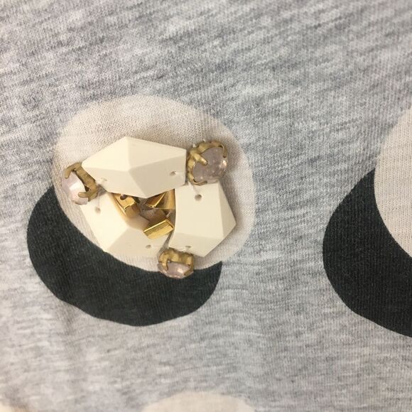 J. Crew Embellished Shadow Dot T-Shirt - Picture 6 of 8